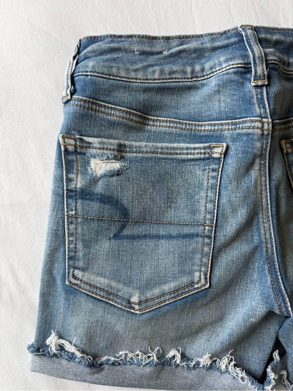 American Eagle Outfitters NEXT LEVEL Stretch Midi Shorts - Picture 7 of 11